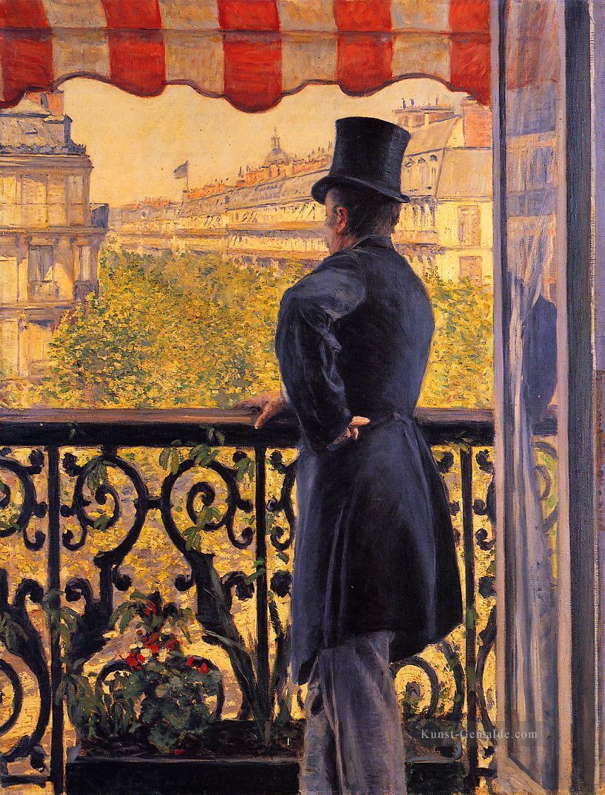 der Mann auf dem Balkon2 Gustave Caillebotte Ölgemälde